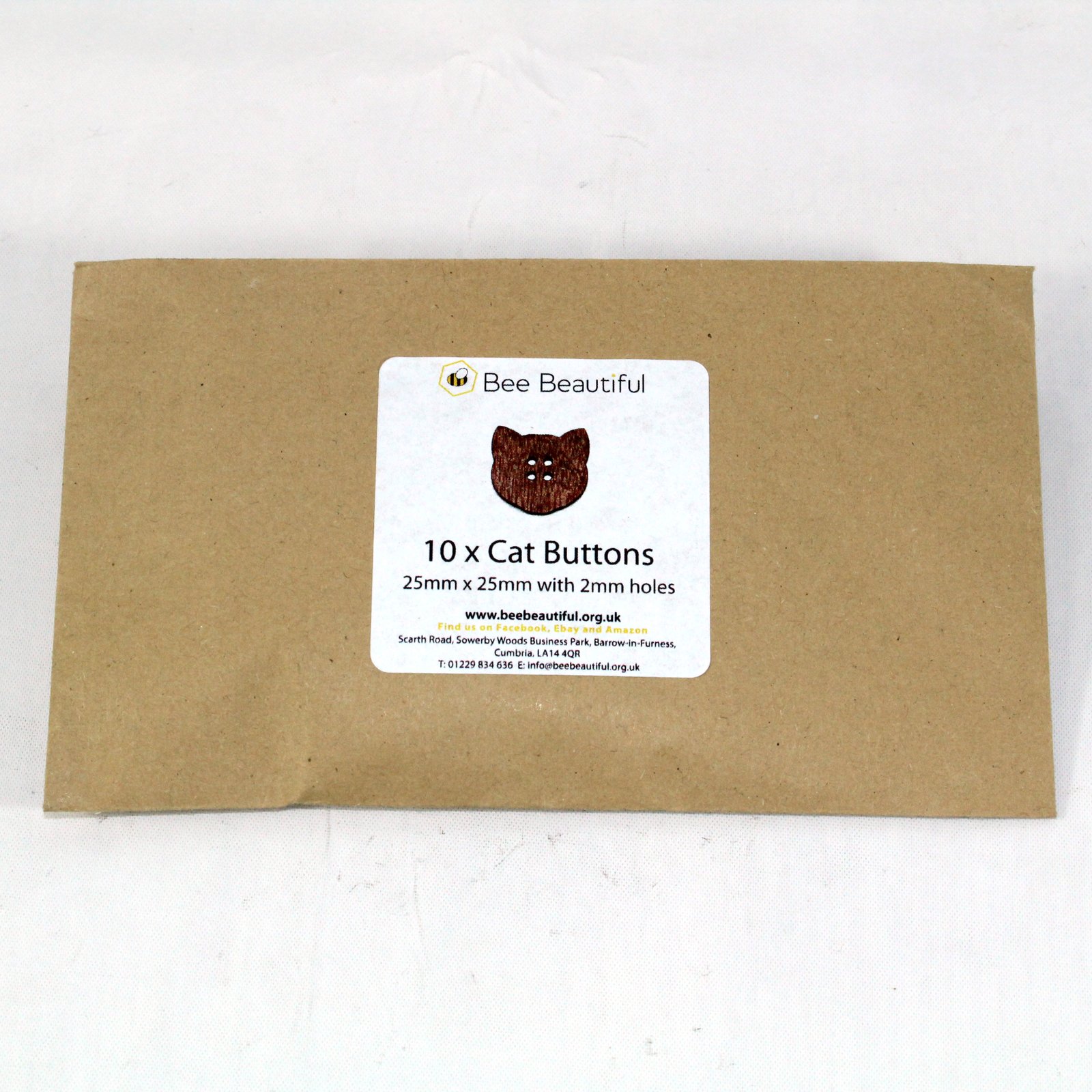 cat buttons in packaging