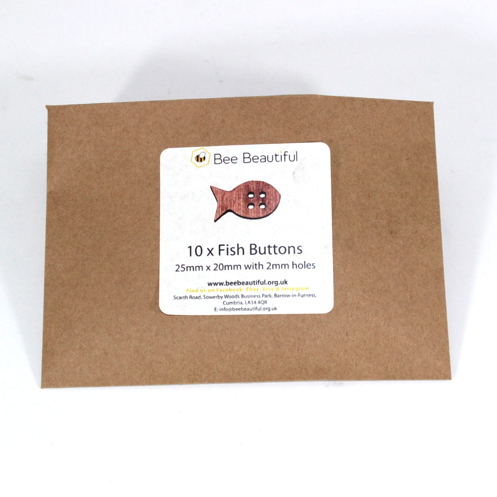 fish buttons in packaging