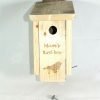 Handmade Personalised ‘Mum’s Bird Box’ wooden nesting box, bird house – small birds