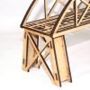 Model Railway 00 Gauge Single Track Bridge MDF Bowstring 350mm – with 3 supports