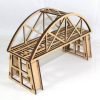 OO Gauge Single Track MDF Bowstring Bridge 240mm with 2 Bridge Supports