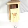 Robin Bird Box Wooden Personalised Handmade from recycled wood