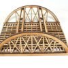 Triple Track Bridge Model Railway N Gauge MDF Bowstring 150mm – Assembled