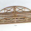 Model Railway 00 Gauge Twin Track Bridge MDF Bowstring 355mm x 130mm assembled