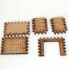 OO Gauge Model Railway MDF Laser Cut Brick Bus Stop 00 50mm x 30mm x 38mm