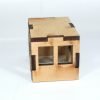 OO Gauge Model Railway MDF Laser Cut Platform Shelter 00 57mm x 38mm x 38mm