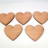 wooden heart shapes