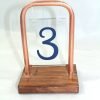 Wedding Table numbers copper and wood