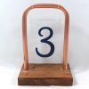 Wedding Table numbers copper and wood