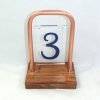 Wedding Table numbers copper and wood