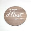 wedding guest book alternative round sign
