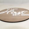 wedding guest book alternative round sign