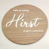 wedding guest book alternative round sign