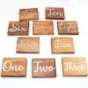 wooden wedding table numbers