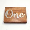 wooden wedding table numbers