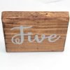 wooden wedding table numbers