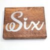 wooden wedding table numbers