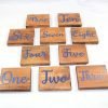 wooden wedding table numbers
