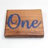 wooden wedding table numbers