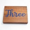 wooden wedding table numbers