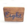 wooden wedding table numbers