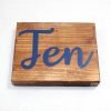 wooden wedding table numbers