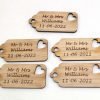 wooden tags