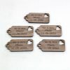 wooden tags