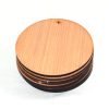 circle wood shape with holes