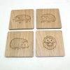 hedgehog coasters