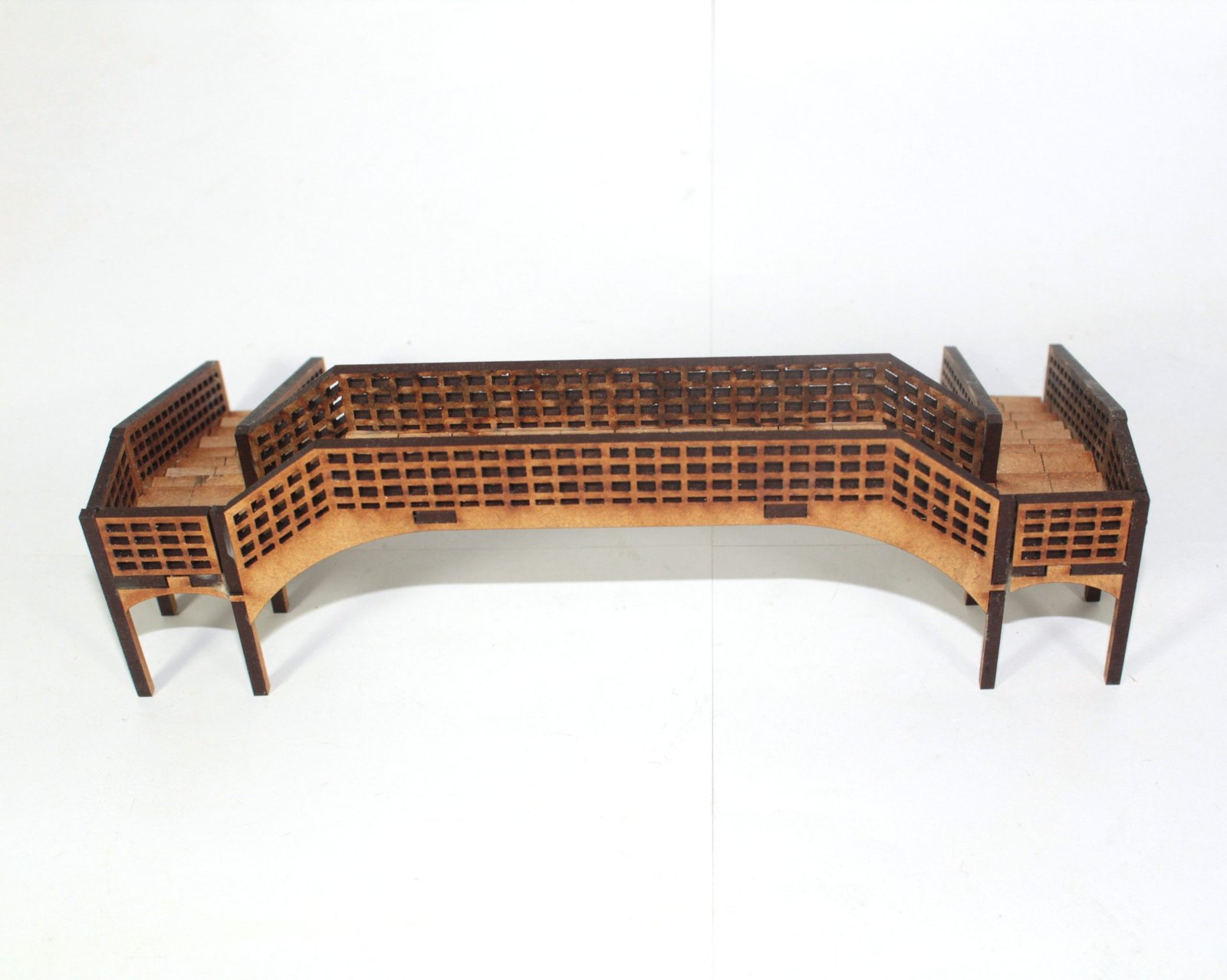 back of the oo gauge footbridge assembled