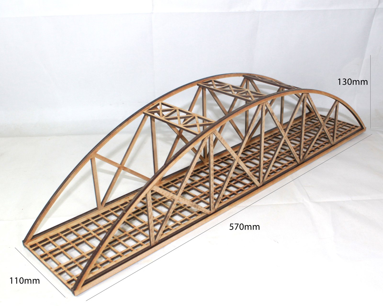 measurements of twin track bow bridge 570mm