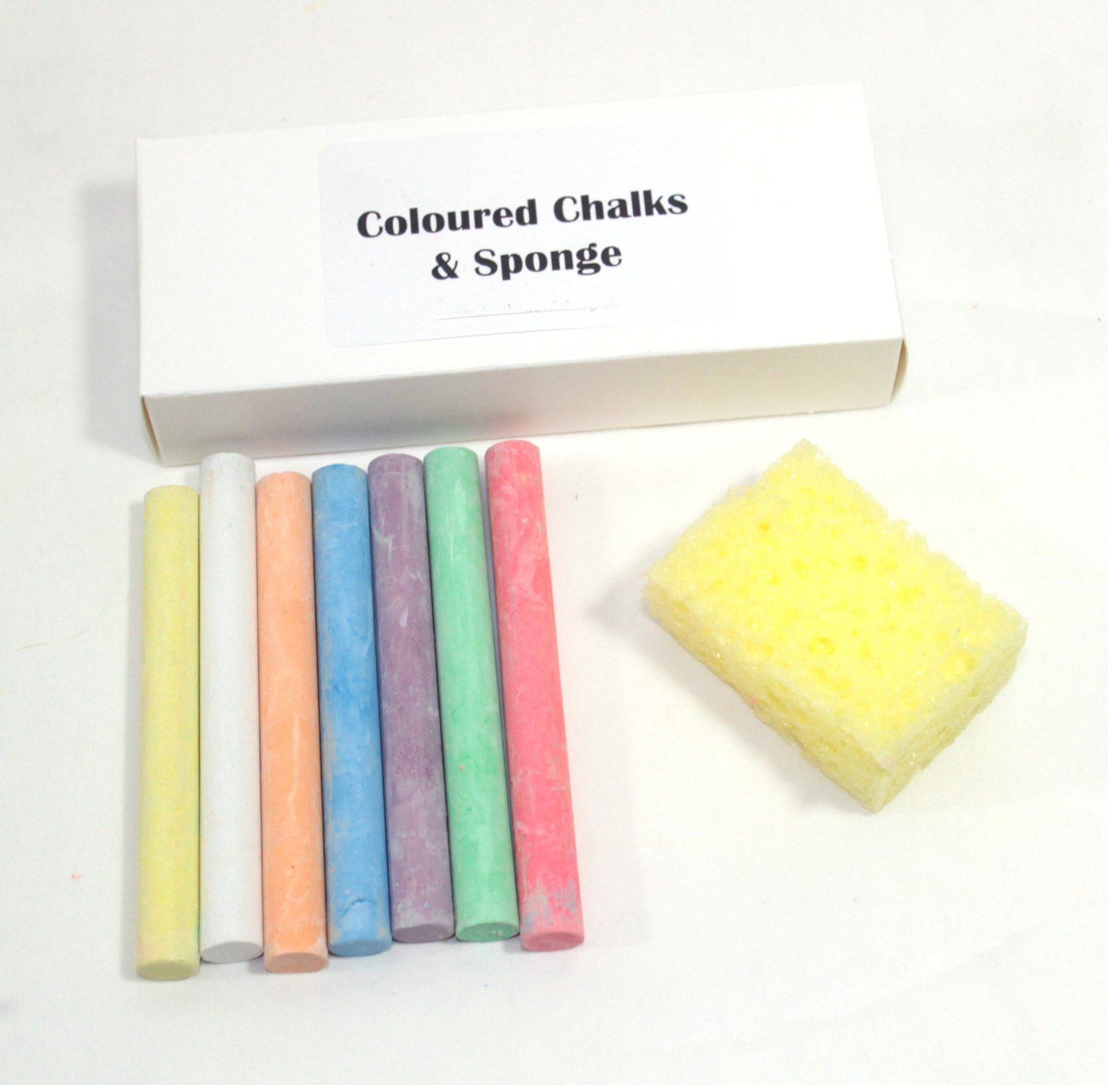 Chalks and sponge